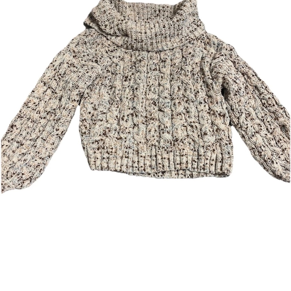 Moon & Madison Women’s S Cozy Confetti Cowl Neck Sweater Party Fall Winter Cold